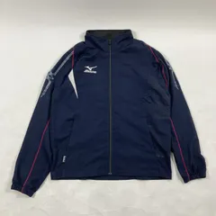 ★ Mizuno ミズノ ブルゾン トラックジャケット ジャンパー アウター スポーツウェア ネイビー M メンズ