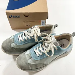 ★ asics アシックス スニーカー  LIGHT GREY/LIGHT BLUE ウエルネスウォーカー ホワイト/パール系 23.5cm レディース 箱付き 現状品