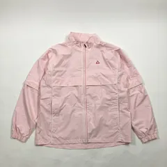 ★le coq sportif ルコックスポルティフ 2WAY ウィンドブレーカー フルジップ アウター ゴルフウエア 半袖　長袖 ピンク LL レディース
