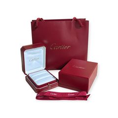 カルティエ Cartier 空箱 ケース ジュエリーボックス ショップ袋 リボン セット