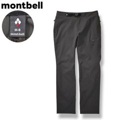 【美品】 モンベル montbell O．D． パンツ リップストップ ナイロン ストレッチ ジップアップ バックルベルト M－S グレー アウトドア ウェア レディース
