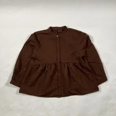 ★ green label relaxing グリーンレーベルリラクシング ユナイテッドアローズ ブラウス トップス 長袖 バンドカラー ブラウン レディース