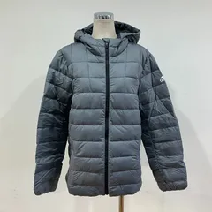 【未使用品】adidas ダウン ジャケット パーカー グレー_ホFJ_D0519-F02B