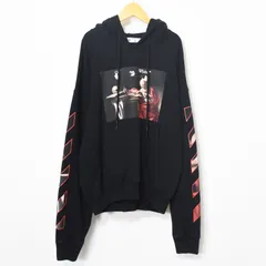 OFF-WHITE オフホワイト 21SS Caravaggio Over Hoodie カラヴァッジオ オーバー フーディ パーカー プルオーバー Lサイズ OMBB037R21FLE002 ポルトガル製 ヴァージル・アブロー