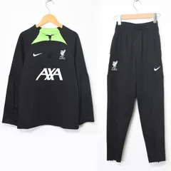 NIKE ナイキ Dri-FIT Strike Drill Top ストライク ドリルトップ ハーフジップ ジャージ 上下セット ブラック 黒 サイズ18 キッズXL 158〜170cm メンズSくらい リバプールFC L.F.C. AXA アクサ
