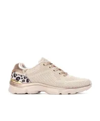 キシタイ レディース シューズ スニーカー レース Womens LaceUp Casual Sneakers By XTI Beige ベージュ