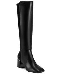 ダナ キャラン ニューヨーク レディース シューズ ブーツ・レインブーツ トール ブーツ DKNY Womens Kamiah Tall Square Toe Boots Black Nappa ブラ
