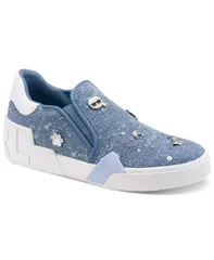 カール ラガーフェルド レディース シューズ スニーカー KARLAGERFELD PARIS Womens Maude SlipOn Sneakers Light Blue ブルー