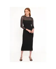Petal and Pup レディース トップス ワンピース ミディ Petal and Pup Womens Famille Midi Dress Black ブラック