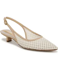 フランコサルト レディース シューズ パンプス Franco Sarto Womens Pura Pointed Toe Slingback Pumps White Faux Raffia ホワイト