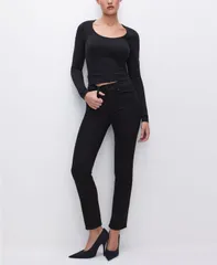 グッドアメリカン レディース ボトムス デニムパンツ ジーンズ Good American Womens Never Fades Good Legs HighRise StraightLeg Jean