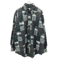 Brooks Brothers ブルックス ブラザーズ パッチワークチェックデザイン シャツ ミックス XL