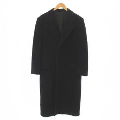 요지야마모토 YOHJI YAMAMOTO 체스터 코트 롱 울 알파카 모헤야 블랙 X260623 BM