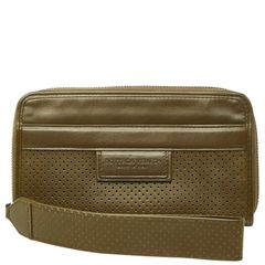 ボッテガヴェネタ レッジェーロ 長財布 ラウンドファスナー カーキグリーン レザー レディース BOTTEGAVENETA【1-0295256】