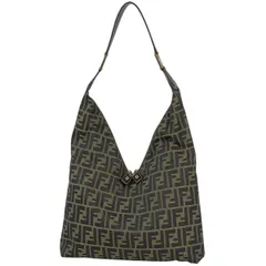 フェンディ FENDI ショルダーバッグ ズッカ柄 キャンバス ブラウン レディース 【中古】