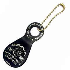 USA DESIGN CALIFORNIA TOOLS COMPANY 불독 빈티지 슈혼 신발 주걱 신발 벨라 열쇠 고리 레트로 미국 아메카지 : SHHN-006BK