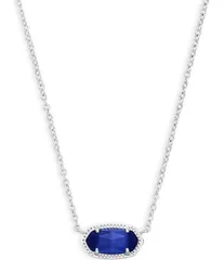 ケンドラスコット レディース アクセサリー ネックレス・チョーカー レース Kendra Scott Elisa Birthstone Pendant Silver Necklace Cobalt C