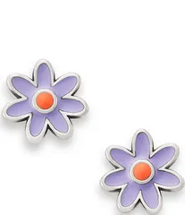 ジェームズ エイヴリー レディース アクセサリー ピアス・イヤリング ミニ James Avery Enamel Mini Flower Stud Earrings Purple パープル