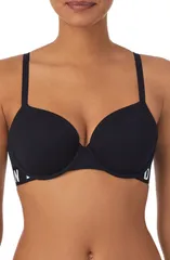 ダナ キャラン ニューヨーク レディース トップス Tシャツ DKNY Cozy Boyfriend TShirt Bra Black ブラック