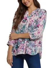 エヌワイディージェイ レディース トップス シャツ ブラウス NYDJ Pintuck Blouse Le Marais