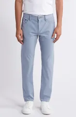 ボス メンズ ボトムス カジュアルパンツ スリムフィット BOSS Delaware Slim Fit Five Pocket Pants Light Blue ブルー