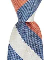 ラウンドトゥリーアンドヨーク メンズ アクセサリー ネクタイ シルク Roundtree Yorke Victor Thick Stripe 3 18 Silk Blend Tie Orange オレ