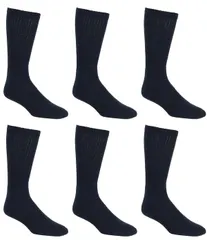 ラウンドトゥリーアンドヨーク メンズ アンダーウェア 靴下 Gold Label Roundtree Yorke Crew Athletic Socks 6Pack Navy ネイビー