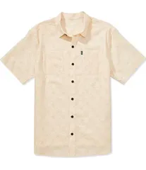 ジェッティ メンズ トップス シャツ JETTY Seabrite Overflow Short Sleeve Woven Shirtan タン