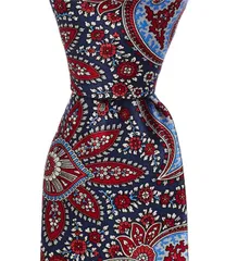 ヒッキーフリーマン メンズ アクセサリー ネクタイ プリント シルク Hickey Freeman Paisley Print 3 14 Silk Tie Red レッド
