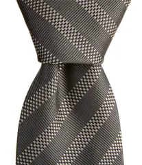 ヒューゴボス メンズ アクセサリー ネクタイ シルク Hugo Boss Diagonal Two Stripe Jacquard 3 Woven Silk Tie Dark Grey グレー