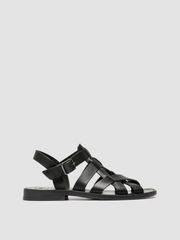 オフィチーネクリエイティブ レディース シューズ サンダル レザー Officine Creative Ganema 105 Leather Fisherman Sandals Black ブラック