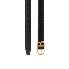 バレンシアガ レディース アクセサリー ベルト Balenciaga Womens Classic Belt Black ブラック