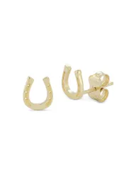 ムーン メドウ レディース アクセサリー ピアス・イヤリング Moon Meadow 14K Yellow Gold Horseshoe Stud Earrings Gold ゴールド