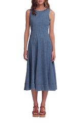 ボーデン レディース ボトムス デニムパンツ ミディワンピース ミディ Boden Annet Denimidi Dress Mid Vintage デニム