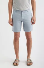 エージー メンズ ボトムス ハーフパンツ・ショーツ ショートパンツ コットン リネン AG Wanderer Linen Cotton Chino Shortsmoky Sapphire サファイア
