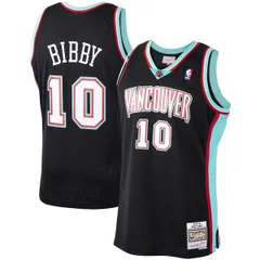 ミッチェルネス メンズ トップス シャツ ジャージー Mens Mitchell Ness Mike Bibby Black Vancouver Grizzlies 200001 Hardwood C
