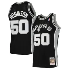 ミッチェルネス メンズ トップス シャツ ジャージー Mens Mitchell Ness David Robinson Black Santonio Spurs 199192 Hardwood Cl