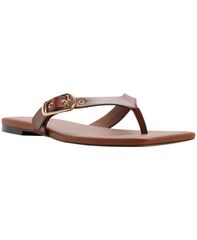 アルド レディース シューズ サンダル ALDO Womens Leonnia Flathong Sandals Tumbled Medium Brown ブラウン