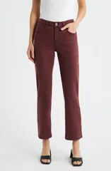 シティブルース レディース ボトムス デニムパンツ ストレート ジーンズ CITY BLUES Dover Straight Leg Jeans MERLOT