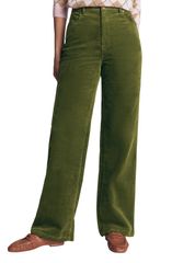 ボーデン レディース ボトムス レギンス コーデュロイ ハイウエスト ジーンズ Boden High Waist Corduroy Column Jeans FOREST GREEN グリーン