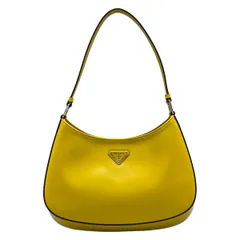 PRADA(プラダ) ショルダーバッグ美品 クレオ イエロー レザー