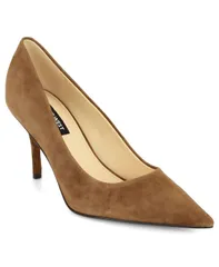 ナインウェスト レディース シューズ パンプス Nine West Womens Merran Pointed Toe Stiletto Pumps Brown Suede ブラウン