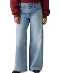 リーバイス レディース ボトムス デニムパンツ ジーンズ Levis Womens Middy MidRise WideLeg Retro Jeans Pen And Paper Medium Was