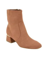 カルバンクライン レディース シューズ ブーツ・レインブーツ ヒール Calvin Klein Womens Rizy Block Heel Booties Cognac