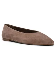 アンクライン レディース シューズ パンプス Anne Klein Womens Dakota Pointed Toe Ballet Flats Taupe Suede トープ