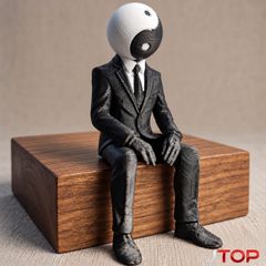 キーホルダー ホラー 男性 ハゲ おじさん 2D アクリル 8cm 神父のよう