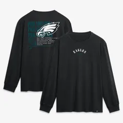 ファナティクス メンズ トップス シャツ Mens Fanatics Black Philadelphia Eagles Relaxed Fullback Drive Long Sleeve Fash