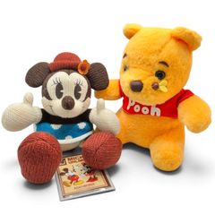 Disney ディズニー ぬいぐるみ ２点おまとめ MICKEY UNLIMITED ミニー 編みぐるみ＆東京ディズニーランド 곰돌이 푸 みつばち キングラム 05