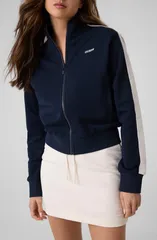 ゲス レディース アウター パーカー・スウェット シャツ GUESS Phoebe Full Zip Sweatshirt NAVY ネイビー