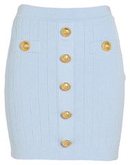 バルマン レディース ボトムスカート BALMAIN Sky Blue ブルー